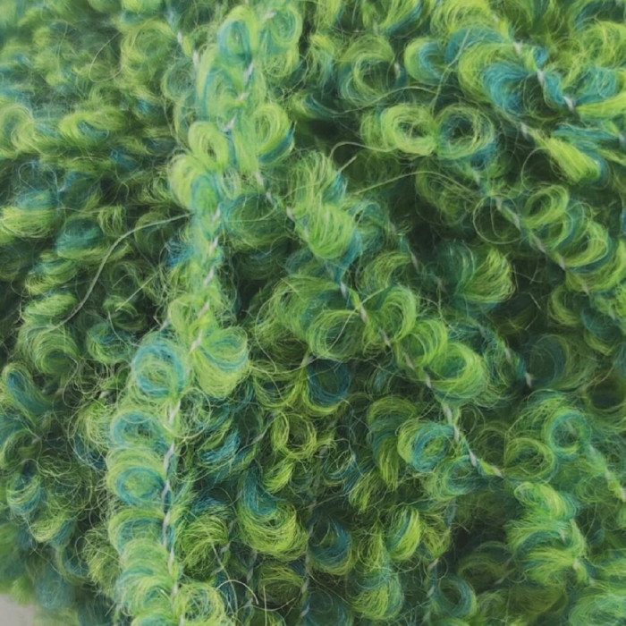 33 Пряжа Laines du Nord Teddy B, 50г - 120м, салатовий, 75% альпака, 10% вовна, 15% поліамід