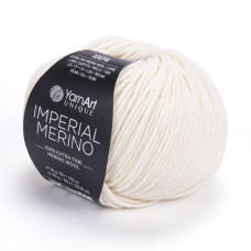 3303 Пряжа Imperial Merino 50гр-100м (молочний). YarnArt