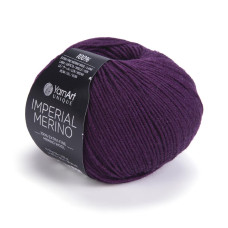 3320 Пряжа Imperial Merino 50гр-100м (баклажановий). YarnArt