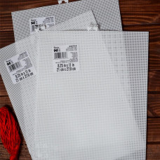 33275-2 Канва 14 пластикова, біла, 21*29,7 см, Darice (США), тканина для вишивки