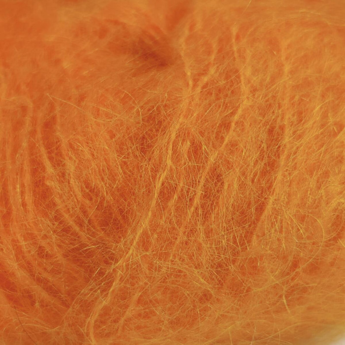 333 Пряжа Mondial Lieve, 50г - 140м, помаранчевий, 90% кід мохер, 10% мікрофібра PА