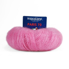 334 Пряжа Tropical Lane Paris 70, 40г - 120м, рожевий, 70% кід мохер, 30% акрил
