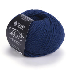 3343 Пряжа Imperial Merino 50гр-100м (темно-синій). YarnArt