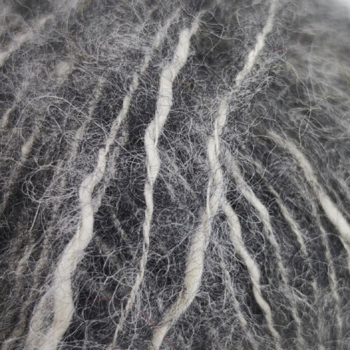 34 Пряжа Adriafil Zucchero Filato, 50г - 175м, сірий, 18% альпака, 50% бавовна, 32% вовна