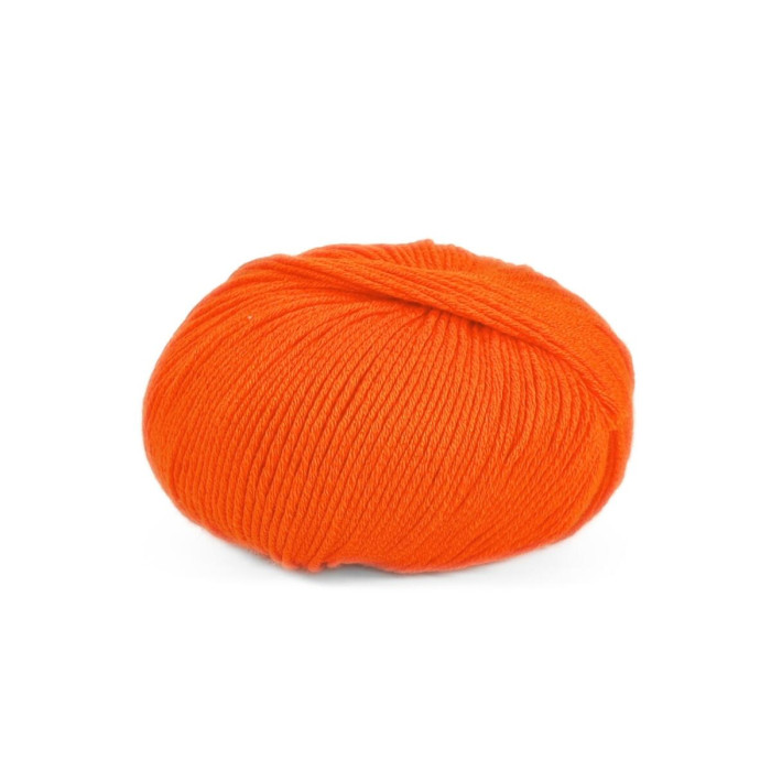 34 Пряжа Laines du Nord Baby Soft, 50г - 135м, помаранчевий, 50% бавовна органічна, 50% cоєві волокна