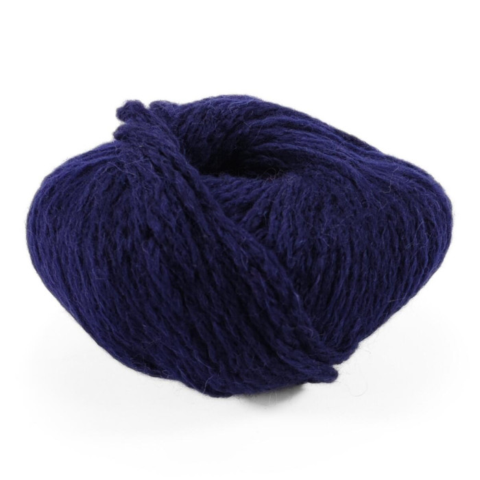 34 Пряжа Laines du Nord Firenze, 50г - 115м, темно-синій, 20% альпака бебі, 75% вовна, 5% нейлон