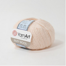 341 Пряжа Silky Wool 25гр - 190м (Персиковий) YarnArt