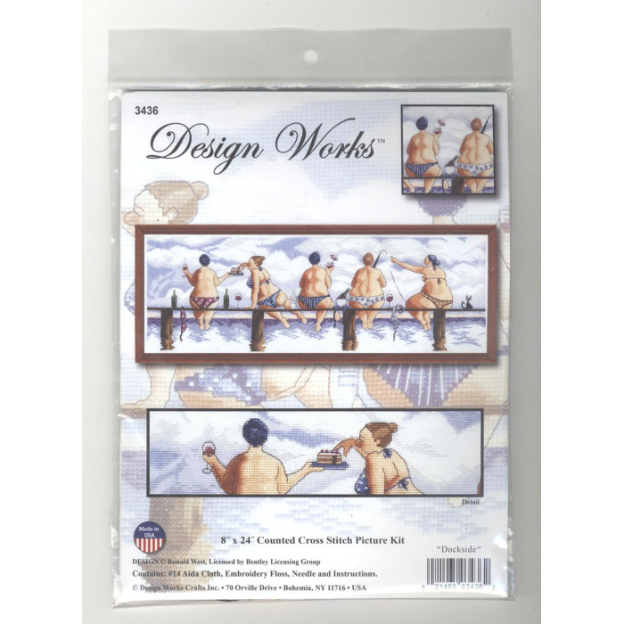 3436 Design Works Набір для вишивки рахунковим хрестиком - Доксайд  60,96x20,32 см, Aida14
