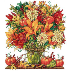 3439 Design Works Набір для вишивки рахунковим хрестиком - Казкова осінь 30,5x35,6 см, Aida14