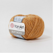 345 Пряжа Silky Wool 25гр - 190м (Гірчичний) YarnArt