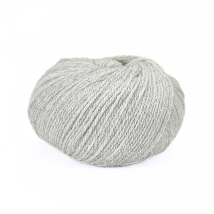 346 Пряжа Mondial BioLanaFine, 50г - 175м, сіра-перлина, 100% вовна