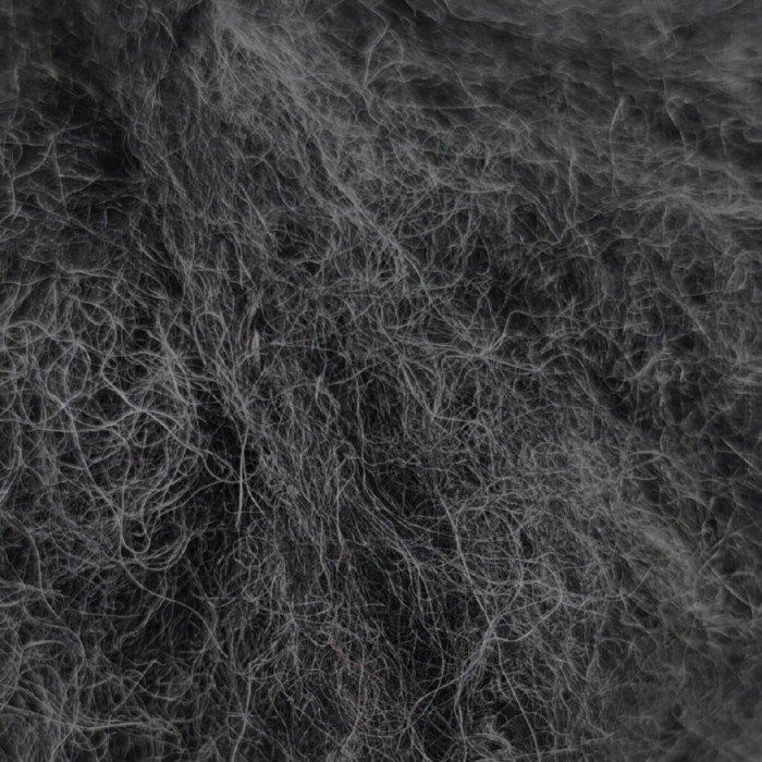 35 Пряжа Laines du Nord Alpaca Brushed, 50г - 115м, темно-сірий, 50% альпака, 35% вовна, 15% нейлон
