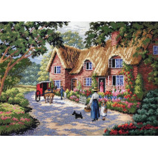 35118 Dimensions Набір для вишивки рахунковим хрестиком - Листоноша 38,1x27,9 см, Aida 14 ct