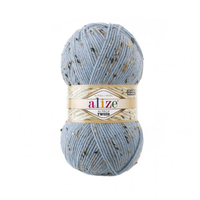 356 Пряжа Alpaca Tweed 100гр - 250м (блакитний). Alize(Знятий з виробництва)