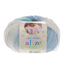 3564 Пряжа Baby Wool Batik 50гр - 175м (Різнокольорова) Alize(Знятий з виробництва)