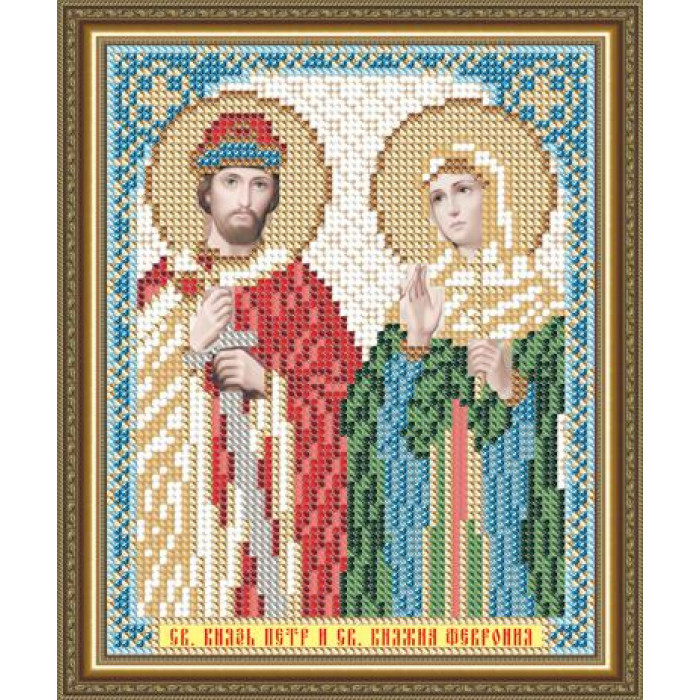 VIA5113 Святий Князь Петро і Свята Княгиня Февронія. ArtSolo. Схема на тканині для вишивання бісером