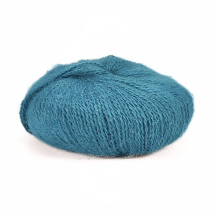 359 Пряжа Mondial Dolce Mohair, 50г - 150м, морська, 60% кід мохер, 40% акрил