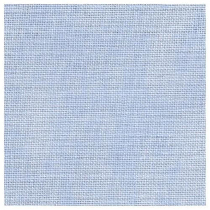 3609/5139 Канва Belfast Vintage Linen 32 Zweigart, меланж блакитний, ширина - 140 см, 100% льон
