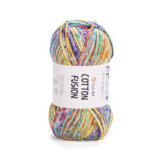3653 Пряжа Cotton Fusion 100г-225м (різнокольоровий). YarnArt
