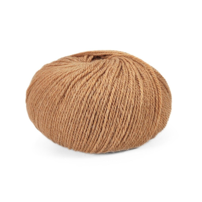 367 Пряжа Mondial BioLanaFine, 50г - 175м, коричневий, 100% вовна