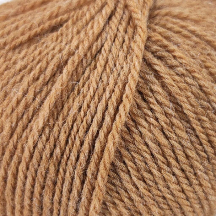 367 Пряжа Mondial BioLanaFine, 50г - 175м, коричневий, 100% вовна