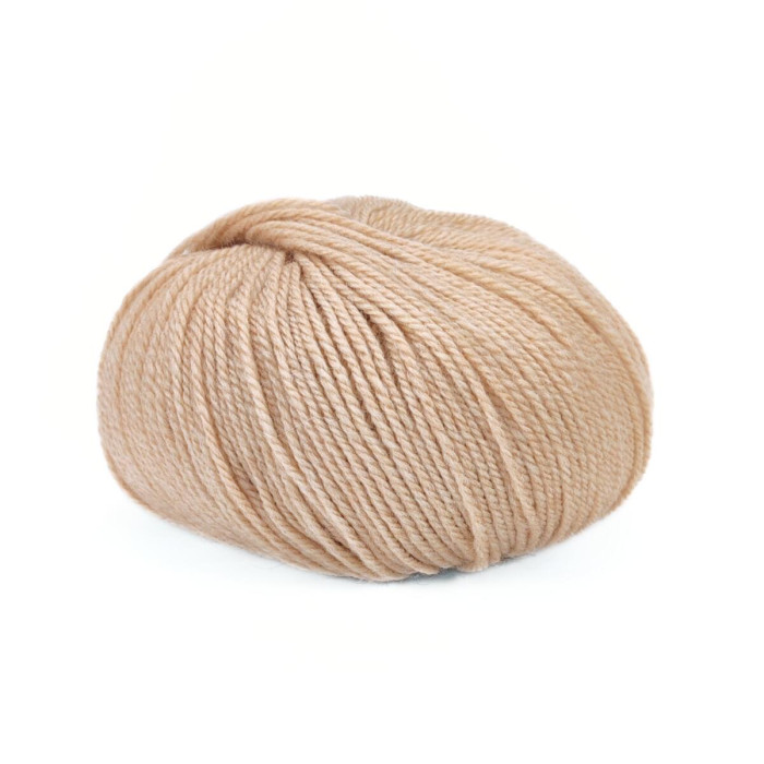 368 Пряжа Mondial BioLanaFine, 50г - 175м, бежевий, 100% вовна