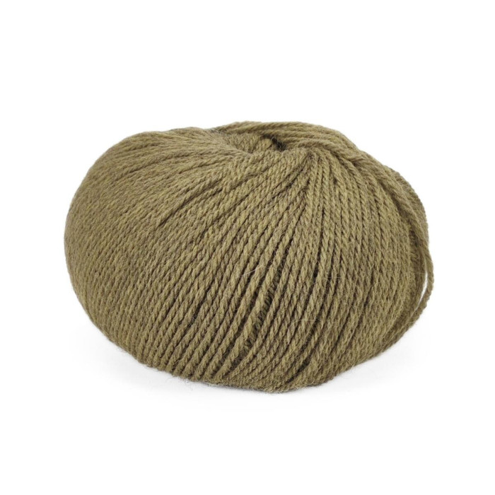369 Пряжа Mondial BioLanaFine, 50г - 175м, темний-хакі, 100% вовна