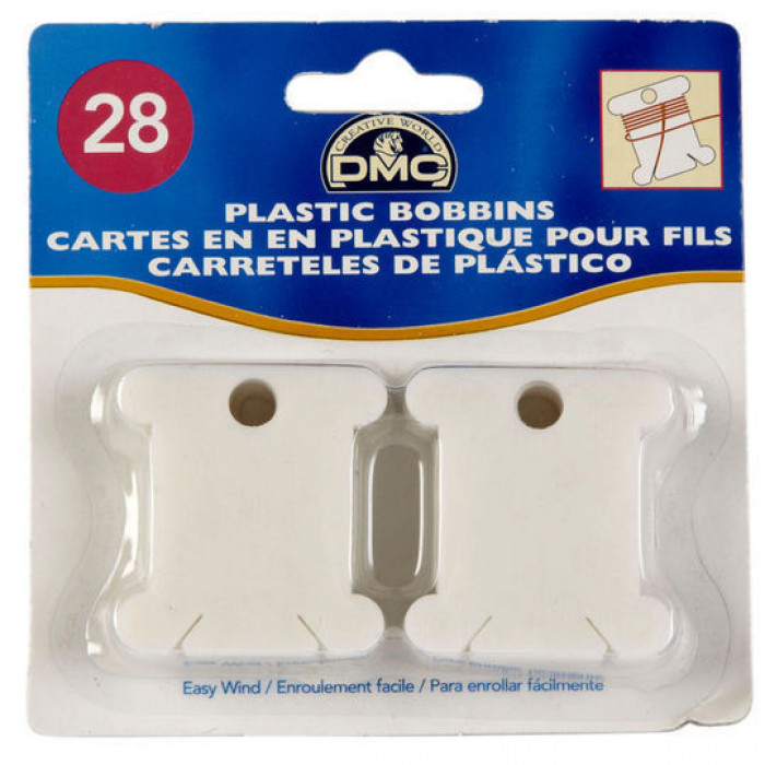 6102/12 Пластикові бобинки для зберігання муліне, в уп. 28 шт DMC