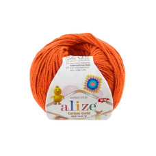 37 Пряжа Cotton Gold Hobby New  50г-165мм (помаранчевий). Alize