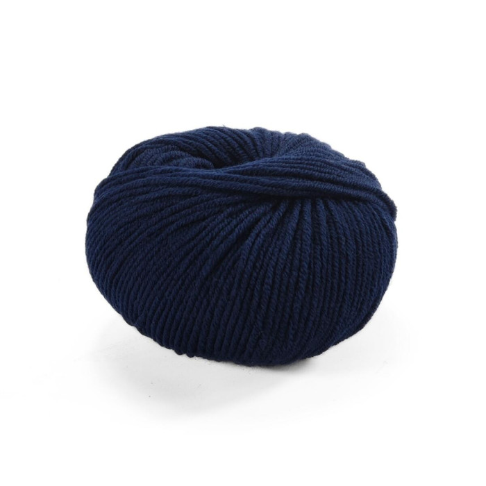 37 Пряжа Laines du Nord Dolly 125, 50г - 125м, темно-синій, 100% вовна