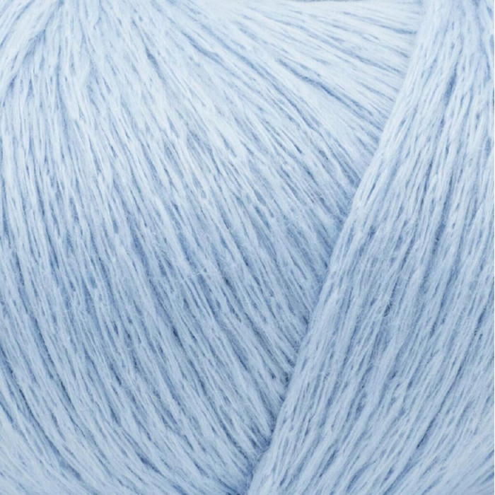 37 Пряжа Laines du Nord Soft Lino, 50г - 135м, блакитний, 80% льон, 20% бавовна