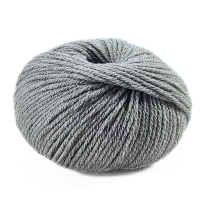 37 Пряжа Laines du Nord Twist, 100г - 125м, світло-сірий, 70% вовна, 30% акрил