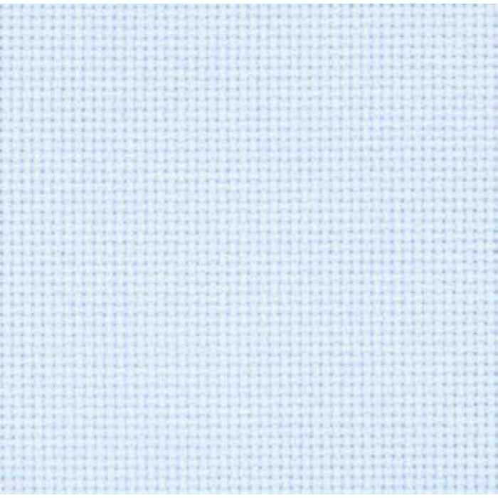3706/5130 канва, відріз 36х46 см, Stern Aida 14 Zweigart, блідо-блакитний, 100% бавовна