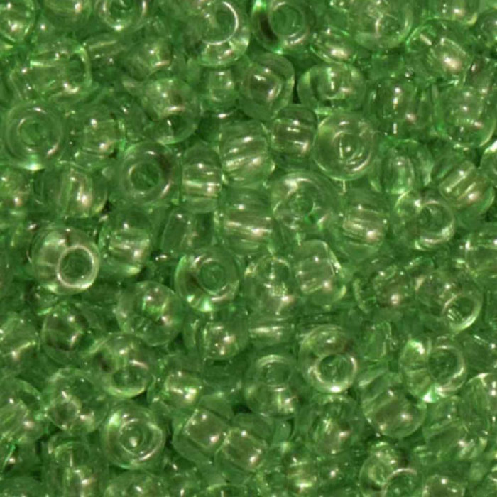 01162 10/0 чеський бісер Preciosa, 50 г, зелений, кристальний сольгель