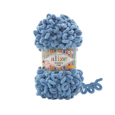 374 Пряжа Puffy Fine 100гр-14,5м (блакитний). Alize