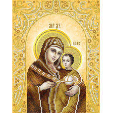 АС4-116 Віфлеємська Ікона Божої Матері (золото). А-строчка. Схема на тканині для вишивання бісером