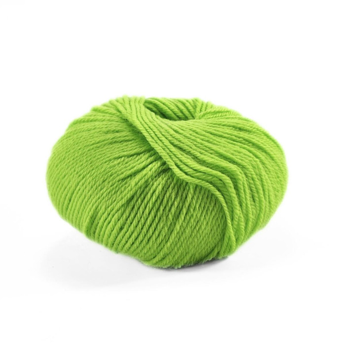 375 Пряжа Laines du Nord Holiday, 50г - 125м, яскраво-салатовий, 70% вовна, 30% акрил
