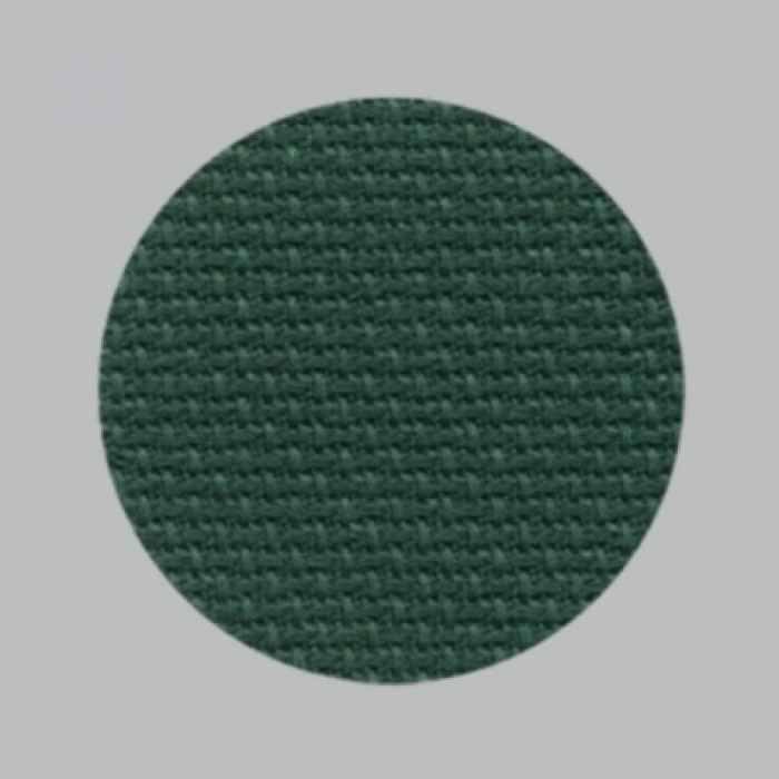 3793/6037 канва, відріз 36x46 см, Fein-Aida 18 Zweigart, зелений, 100% бавовна