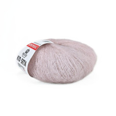 382 Пряжа Mondial Kid Seta, 25г - 210м, рожева перлина, 70% суперкід мохер, 30% шовк