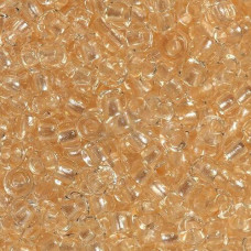 38292 10/0 чеський бісер Preciosa, 5 г, помаранчевий світлий, кристальний з перламутровим отвором