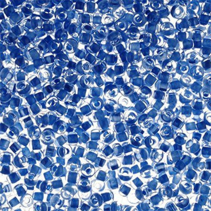 38338 10/0 чеський бісер Preciosa, 5 г, синій, кристальний з фарбованим отвором