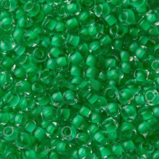 38356 10/0 чеський бісер Preciosa, 5 г, зелений, кристальний з фарбованим отвором