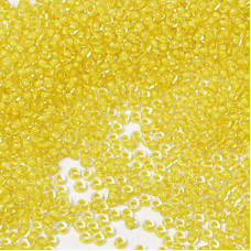 38481 10/0 чеський бісер Preciosa, 5 г, жовтий, кристальний глазурований з фарбованим отвором
