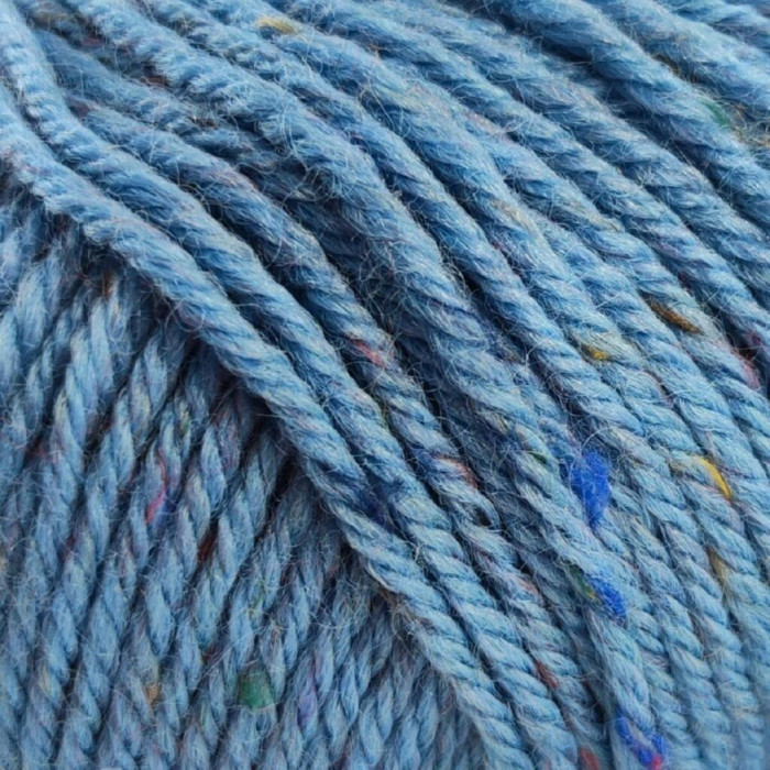 39 Пряжа Laines du Nord Holiday Tweed, 50г - 125м, блакитний, 50% вовна, 39% акрил, 11% віскоза