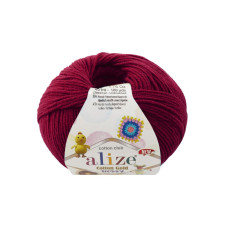 390 Пряжа Cotton Gold Hobby New  50г-165мм (бордовий). Alize