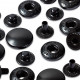 390327 Поповнювана упаковка для кнопок з кнопками Анорак, латунь, колір чорний, 15 мм. Prym