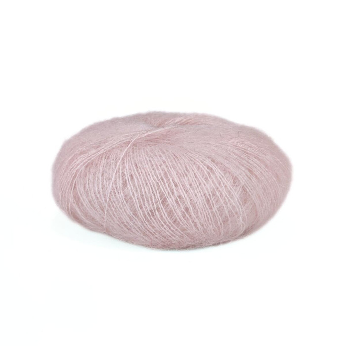 391 Пряжа Mondial Kid Seta, 25г - 210м, пудровий, 70% суперкід мохер, 30% шовк