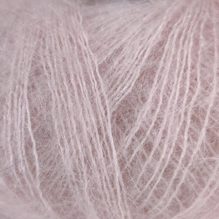 391 Пряжа Mondial Kid Seta, 25г - 210м, пудровий, 70% суперкід мохер, 30% шовк