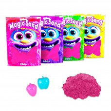 39401-8 Magic sand в пакеті рожевий, 200 гр. Кінетичний пісок. Strateg