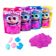 39403-4 Magic sand в пакеті фіолетовий, 500 гр. Кінетичний пісок. Strateg